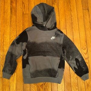 Nike Kids Gray and Black Hoodie